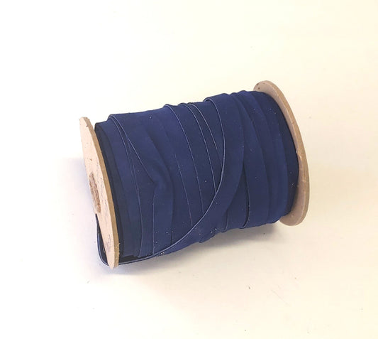 1/2" Flat Navy Goat Suede Edge Binding (5 yds) 0500NKA blue