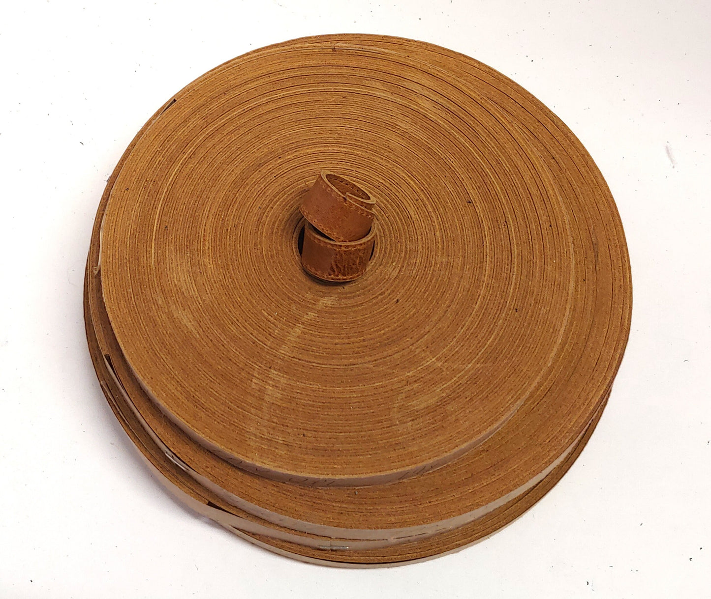 5/8" Stitched, Cowhide Leather Stripping in Tan UPL (3 YDS) 3536XDE leather straps, leather strips, leather jewelry