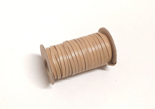 1/4" wide Kid Leather Lacing in Beige (5 yds) 0250BKA