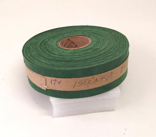 1-1/2" Flat, Leather Binding in Avocado Green (2 YDS) 1500NKA - trim, edge binding, leather tape