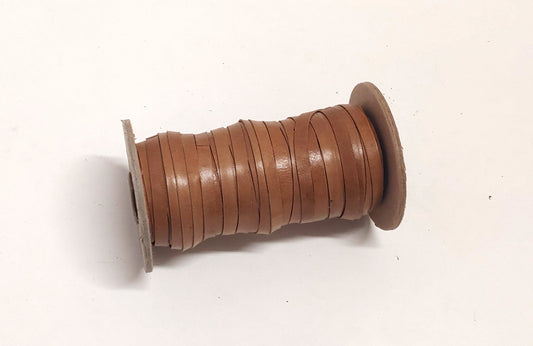 1/4" Flat, Leather Lacing in Caramel Kid (10 YDS) 0250NKA leather jewelry cord; DIY; dream catchers; leather crafts