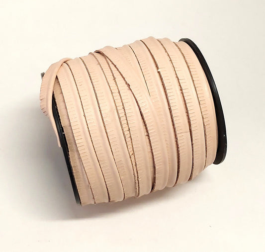 Cowhide Leather 1/2" Cord Piping in Natural Veg Tan (2 yds) 3446XCD