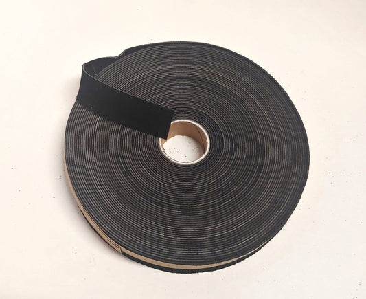 3/4" Flat, Calf Suede Stripping, in Black (5 YDS) 0750NP5 trim tape; edge binding; leather tape