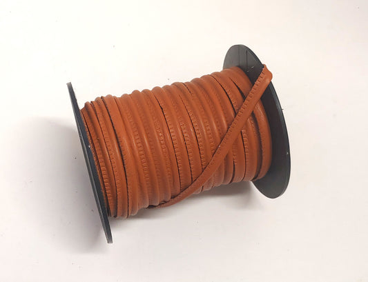 Cowhide Leather 5/16" Cord Piping in Rust (3 yds) 2095XDD