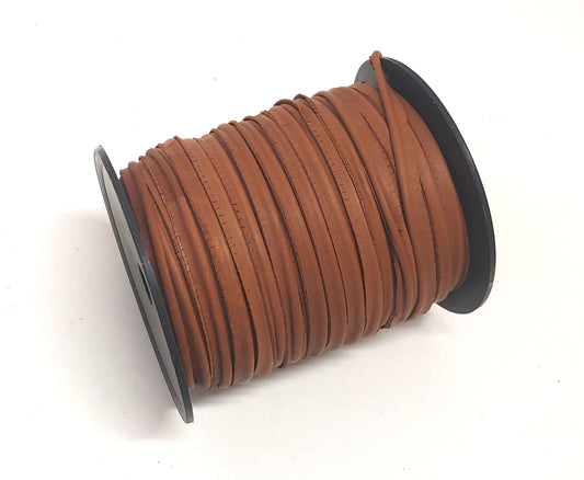 Cowhide Leather 5/16" Cord Piping in Coffee (3 yds) 2095XDD