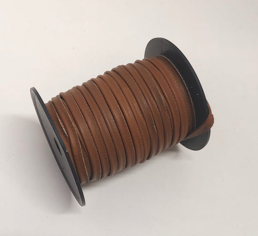 Cowhide Leather 5/16" Cord Piping in Mocha (3 yds) 2095XDD