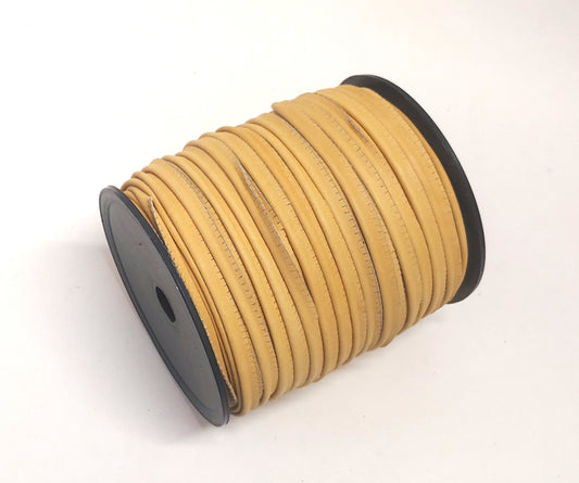 Cowhide Leather 5/16" Cord Piping in Deertan (3 yds) 2095XDD