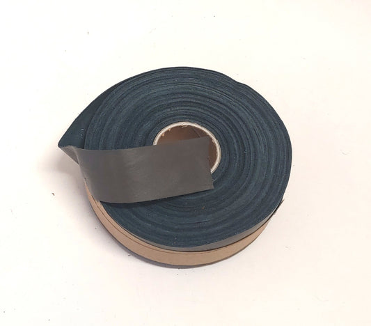 1-1/4" Flat, Cowhide Binding in Warm Grey (3 YDS) 1250NDB trim tape; edge binding; leather tape