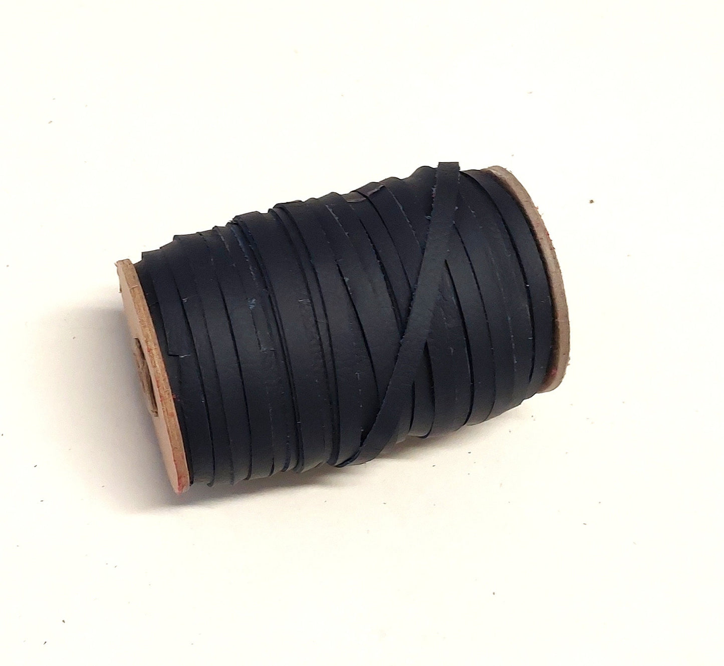 1/4" Flat, Leather Lacing in Navy Blue UPL (10 YDS) 0250NCE leather jewelry cord; DIY; dream catchers; leather crafts