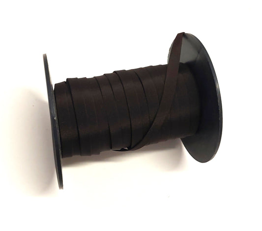 3/8" Brown Faille Fabric Stripping (10 yds) 0375BT faux leather strips; jewelry cord; trimming;