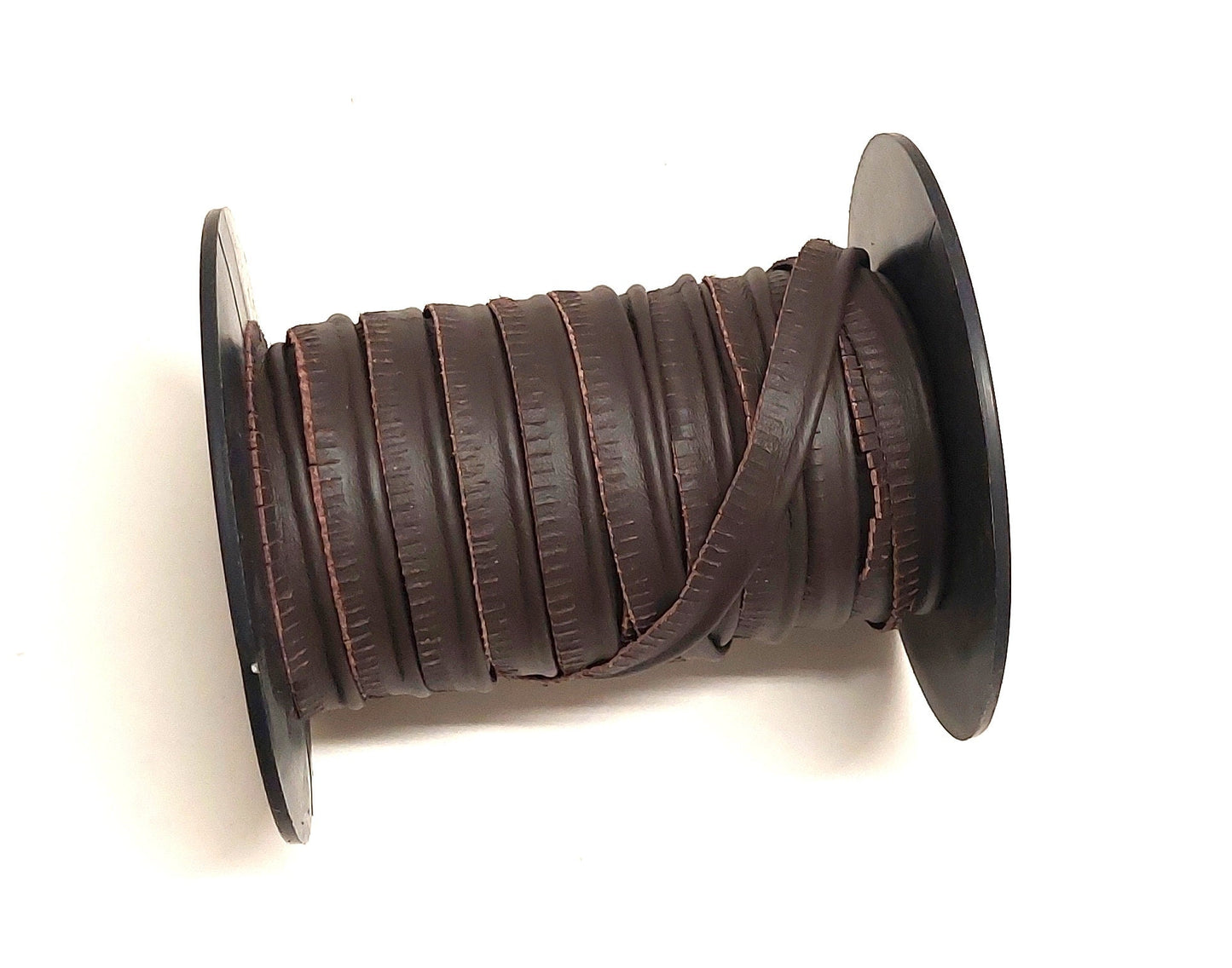 1/2" Cowhide Slashed Cord Piping in Brown Silk (3 yds) 3446XDA welting