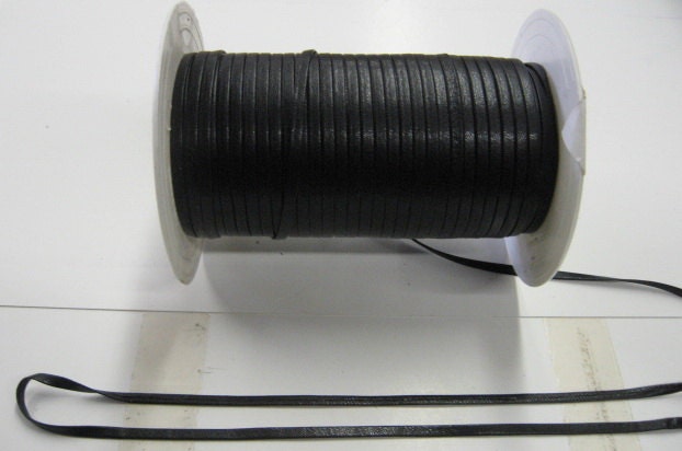 Leatherette 5/32" Double-Folded Naturelle Faux Leather Lacing (5 yds) 0156R3