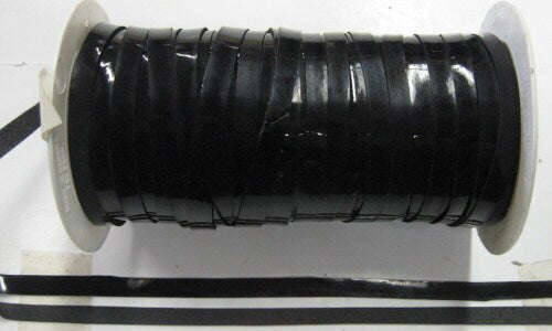 Leatherette 7/32" flat lacing (10 yds) 0218N5 Black Patent Condor