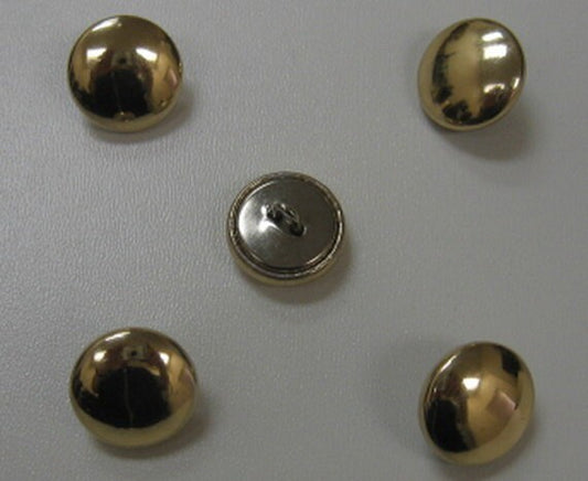 Covered Buttons Coat Loop Backs in Gold