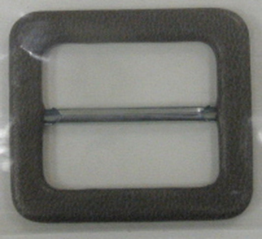Covered Buckle (Grey Leather) 3cm A6305