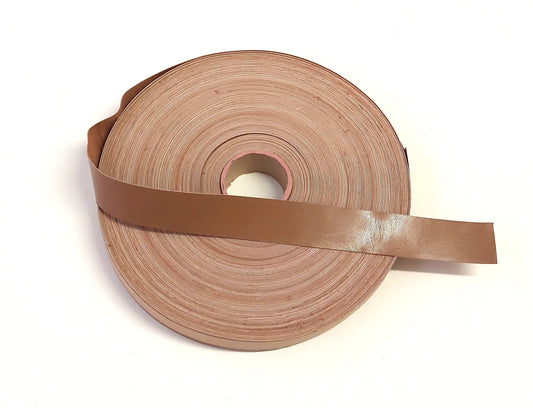 1" Flat Goatskin Leather Stripping in Camel (2 YDS) 1000NKA