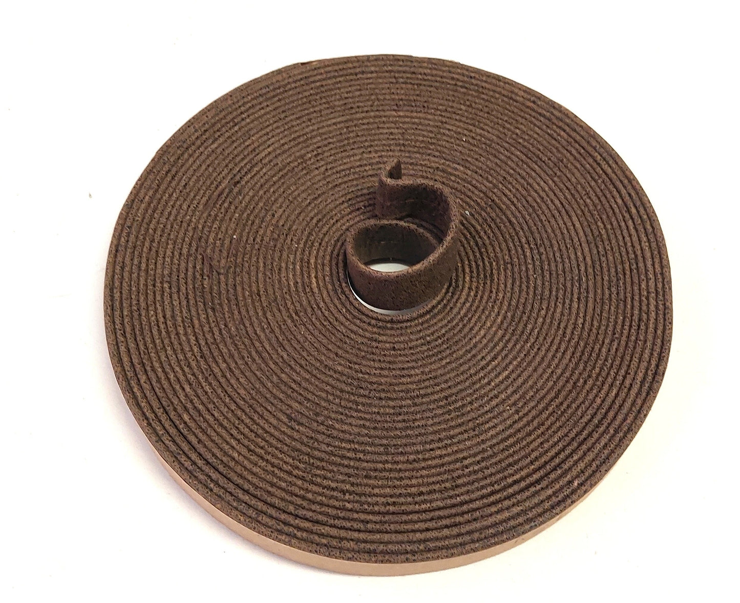 5/8" Double-folded & Reinforced Cowhide Leather Strap in Aviator Brown (2 YDS) 0625RDB