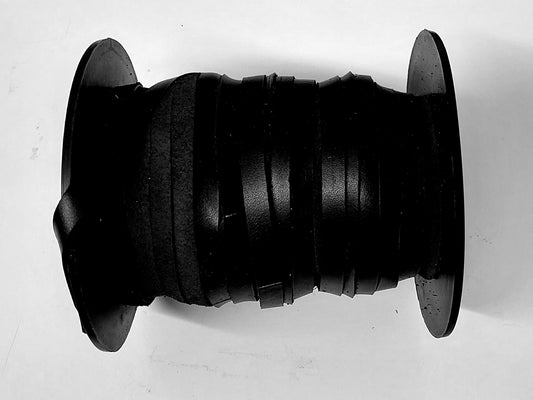 Genuine Cowhide Leather Lacing, 5/16" Flat, Black Nativo (5 yds) 0312NCD trim tape; edge binding; leather tape