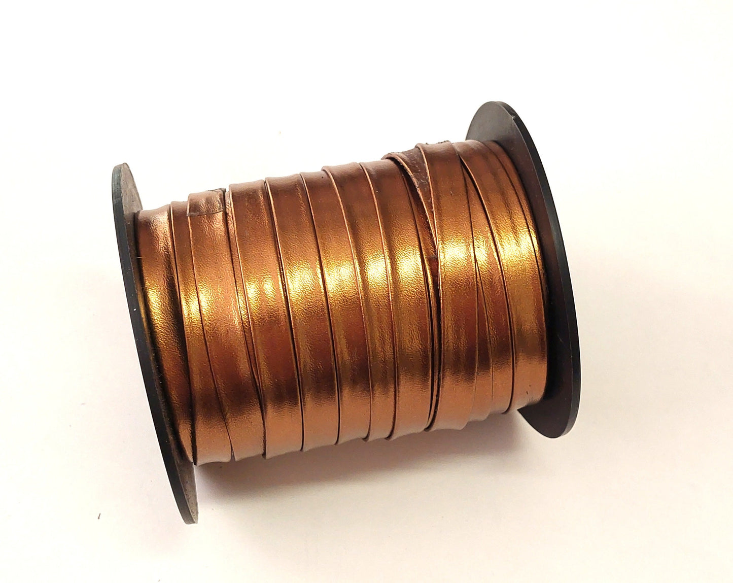 1/2" Double-folded Genuine Goat Leather Strip in Bronze Metallic (3 yds) 0500BKA