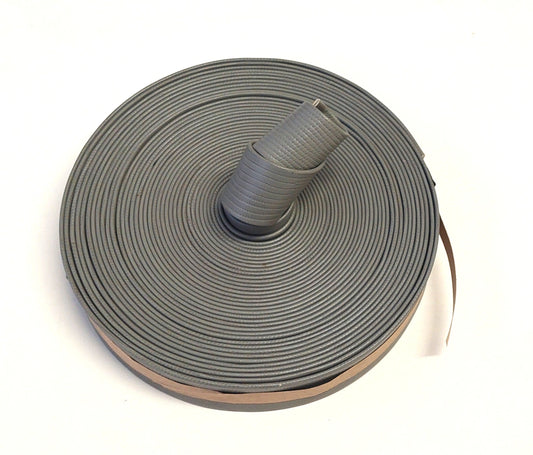 1-1/2" wide Double-folded & Reinforced Cowhide Leather Strap in Gray Iguana print (1 YD) 1500RCB