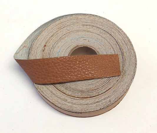 1-1/4" Flat Cowhide Leather Binding in Tan Grain (3 yds) 1250FCD trim tape; edge binding; leather tape