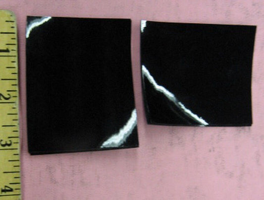 Condor Nero Leatherette Patent Pieces(2-1/2" x 3") 20 pieces