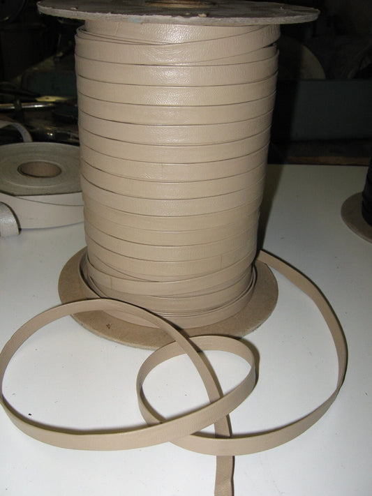 Genuine Lambskin Stripping 3/8" Double-Folded in Camel (5 yds) SM0375BL