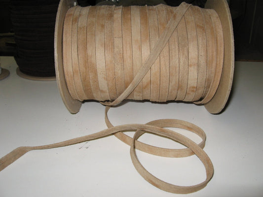 Genuine Pig Suede Stripping 3/8" Double-Fold in Champagne (5 yds) SM0375BP