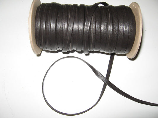 1/4" Double-folded Lambskin Stripping in Brown (5 yds) SM0250BL