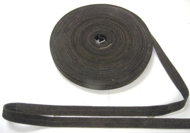 Genuine Brown Pig Suede Strap 5/8" Folded (3 yds) 0625BP4