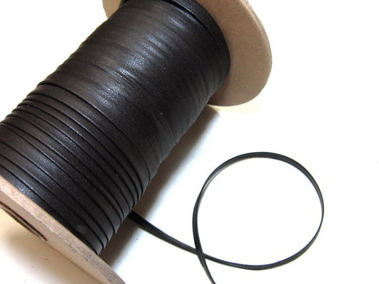 CLEARANCE!!!!   5/16" Side-folded, Cowhide Stripping in Chocolate Brown (5 yds) 0312DD8